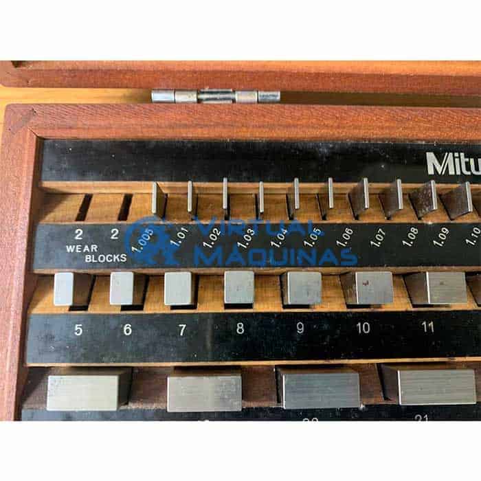 Bloco Padrão Marca Mitutoyo Classe 0 De 1.005 A 100 Mm