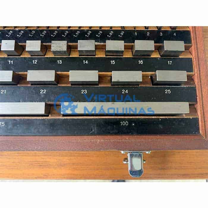 Bloco Padrão Marca Mitutoyo Classe 0 De 1.005 A 100 Mm