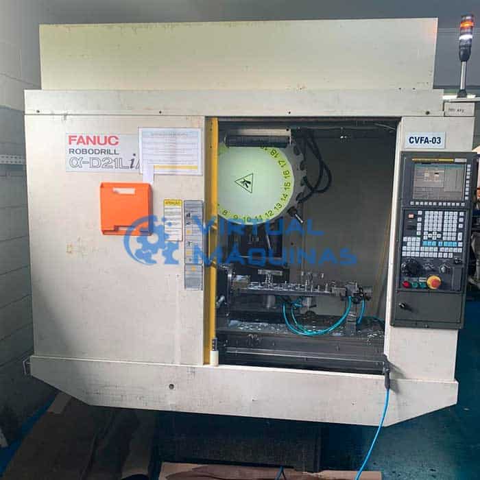 Centro De Furação E Rosqueamento Fanuc Robodrill Com 4° Eixo