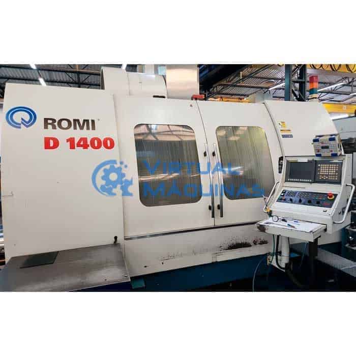 Centro De Usinagem Com 4°eixo Romi D1400 1400 X 900 X 800 Mm