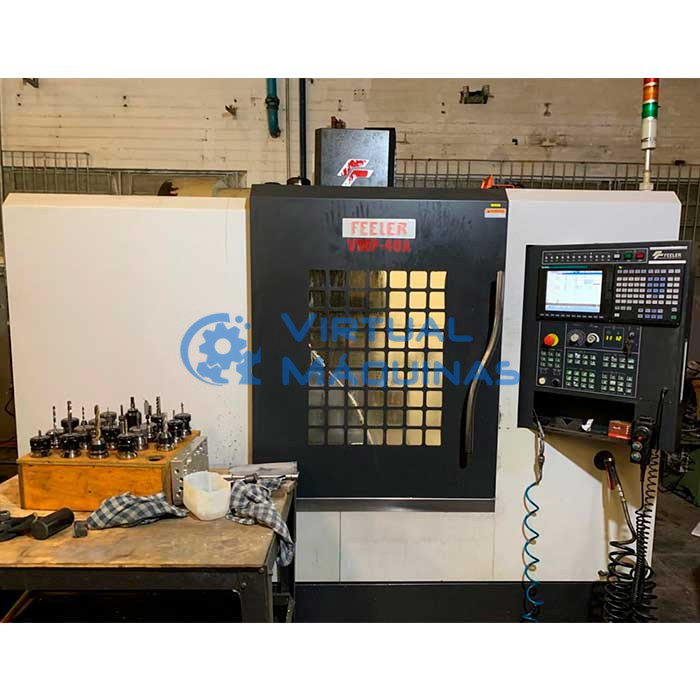 Centro De Usinagem Feeler Vmp 40a (xyz) 1000 X 500 X 500 Mm
