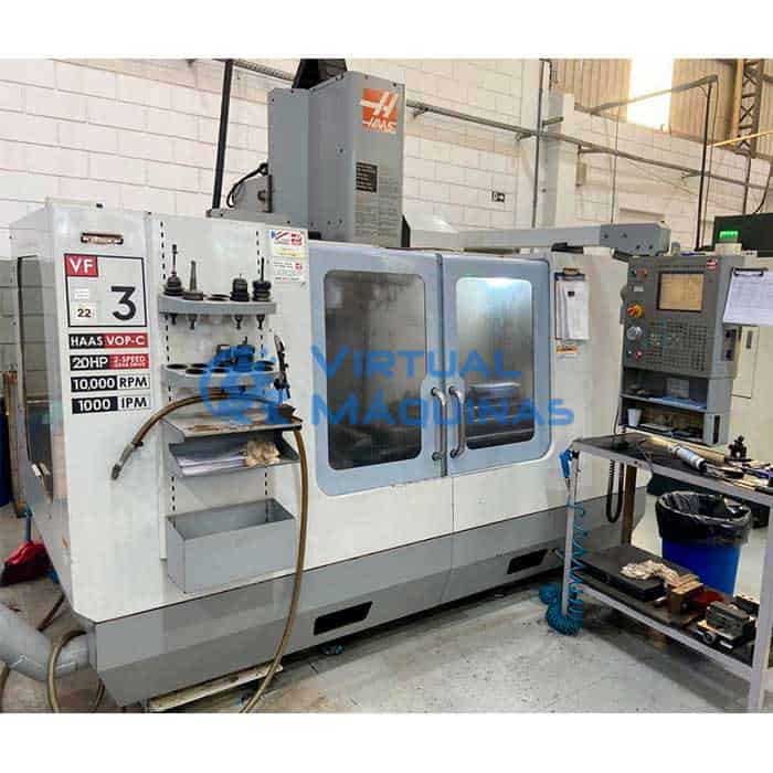 Centro De Usinagem Haas Vf 3 1016 X 508 X 635 Mm C/ Quarto Eixo