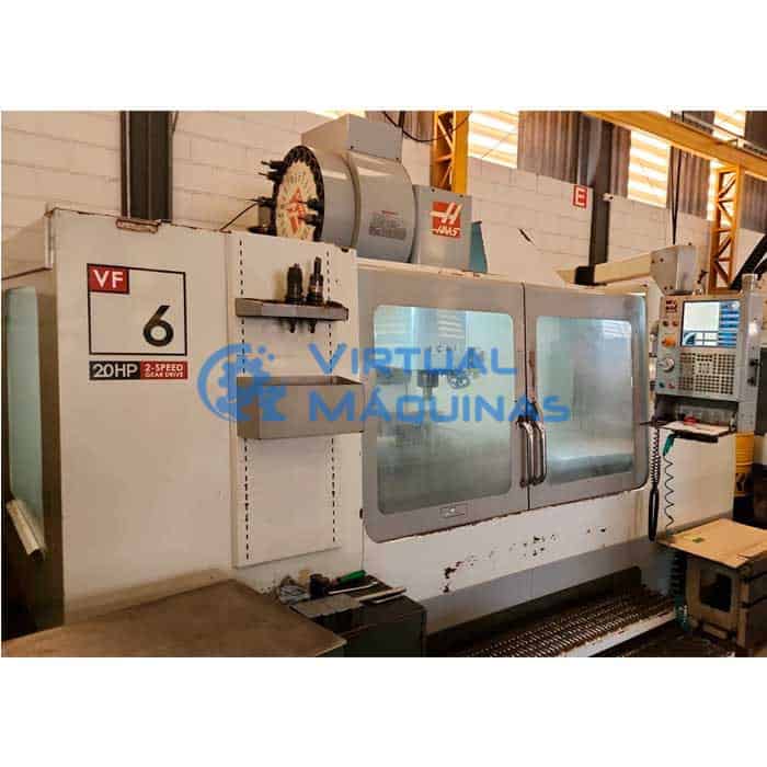 Centro De Usinagem Haas Vf 6 Bt 40 (xyz) 1626 X 813 X 762 Mm