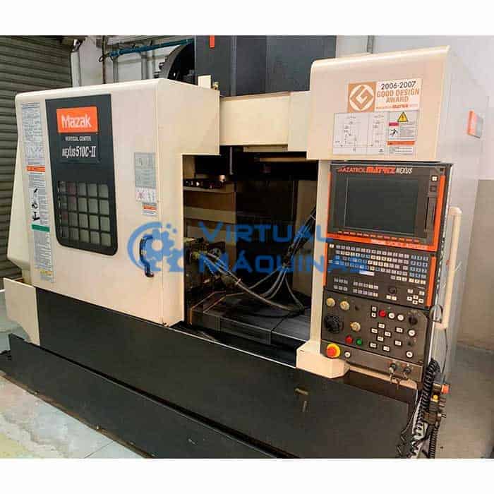 Centro De Usinagem Marca Mazak Mod. Vcn 510c Ii Com Quarto Eixo