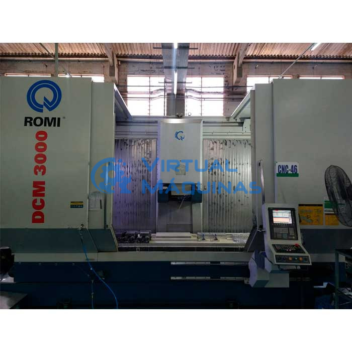 Centro De Usinagem Marca Romi Dcm 3000 Xyz 3000 X 840 X 600 Mm