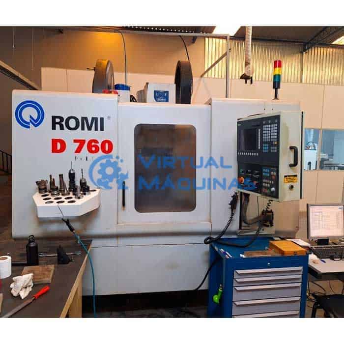 Centro De Usinagem Marca Romi Modelo Discovery 760 Ano 2003