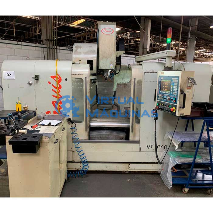 Centro De Usinagem Marca Travis Vt 1060 Xyz 1100 X 680 X 640 Mm