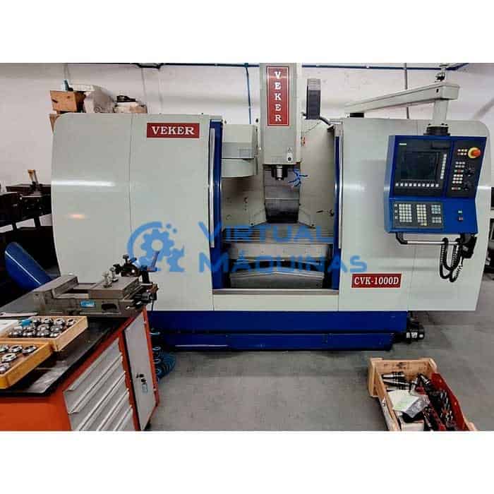Centro De Usinagem Marca Veker Modelo Cvk 1000d Ano 2007