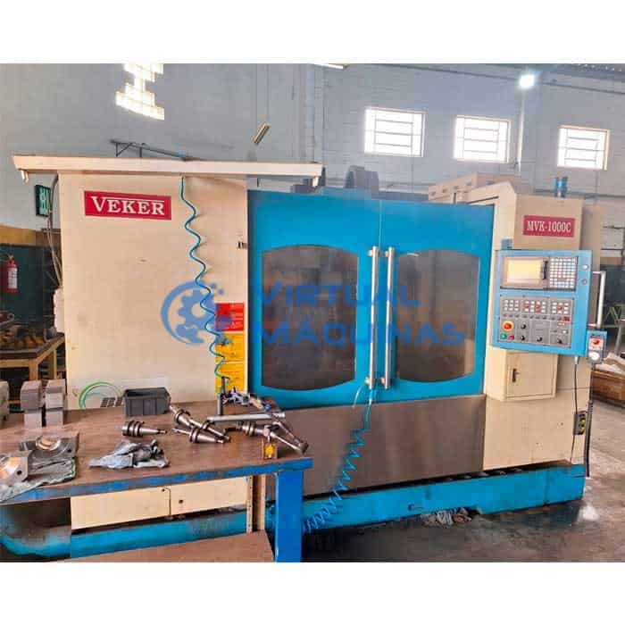 Centro De Usinagem Marca Veker Modelo Mvk 1000c Ano 2010