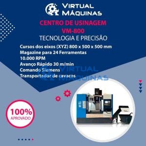 Virtual Máquinas Operatrizes CNC e Convencionais, novas e usadas. Centro de Usinagem, Fresadora CNC, Torno CNC e Equipamentos.