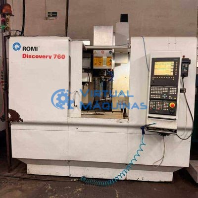 Centro De Usinagem Romi Discovery 760 Com Quarto Eixo 10.000 Rpm Virtual Máquinas Operatrizes CNC e Convencionais, novas e usadas. Centro de Usinagem, Fresadora CNC, Torno CNC e Equipamentos.