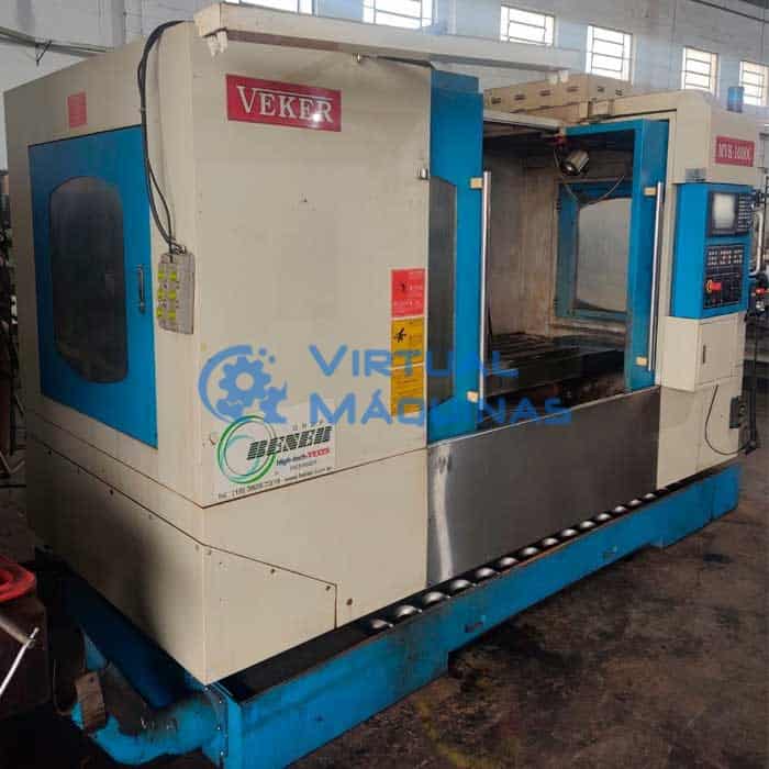 Centro De Usinagem Veker Mvk 1000c (xyz) 1000 X 500 X 570 Mm