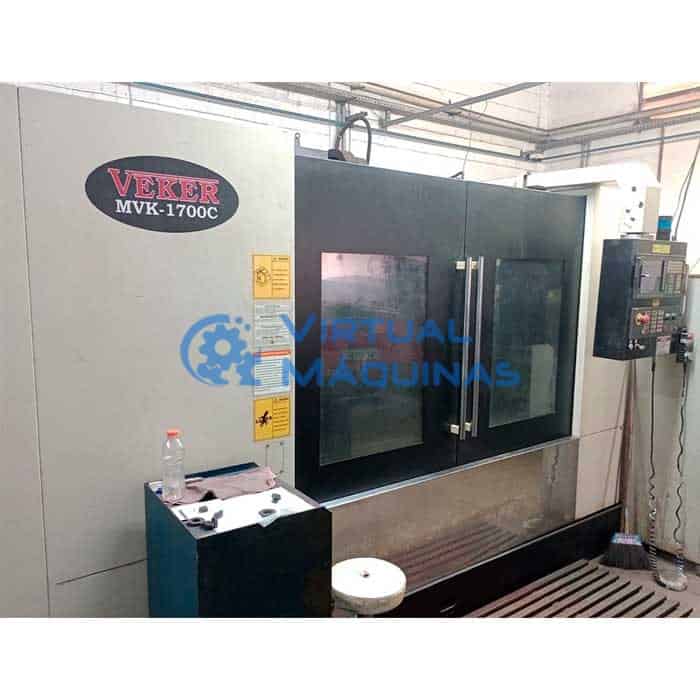 Centro De Usinagem Veker Mvk 1700c (xyz) 1700 X 700 X 670 Mm