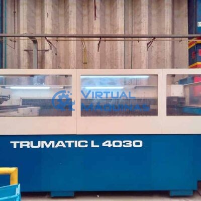 Corte A Laser Marca Trumpf Mesa 4000 X 2000 Mm 3200w Ano 2005 Virtual Máquinas Operatrizes CNC e Convencionais, novas e usadas. Centro de Usinagem, Fresadora CNC, Torno CNC e Equipamentos.