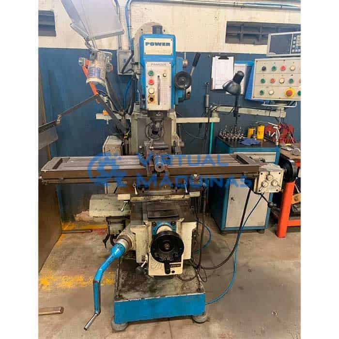 Fresadora Combinada Marca Power Modelo Pwm 6326 Cone Iso 40
