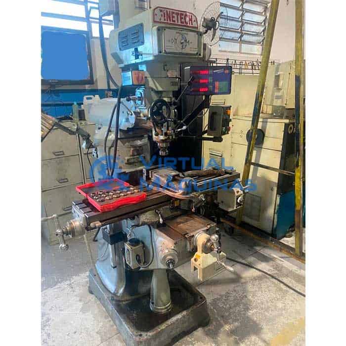 Fresadora Ferramenteira Marca Finetech Com Digital E Pinças