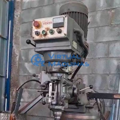 Fresadora Ferramenteira Marca Veker Cone Iso 30 Com Inversor Virtual Máquinas Operatrizes CNC e Convencionais, novas e usadas. Centro de Usinagem, Fresadora CNC, Torno CNC e Equipamentos.