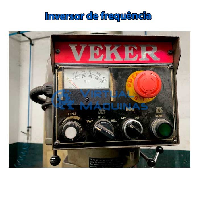 Fresadora Ferramenteira Marca Veker Modelo 406i Cone Iso 30