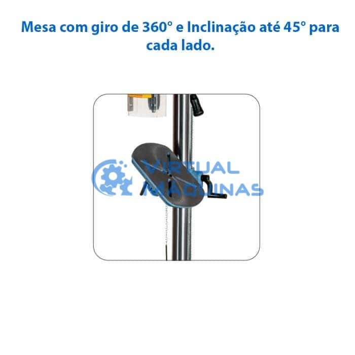 Furadeira De Coluna Marca Manrod Modelo Mr 811 Até 25 Mm