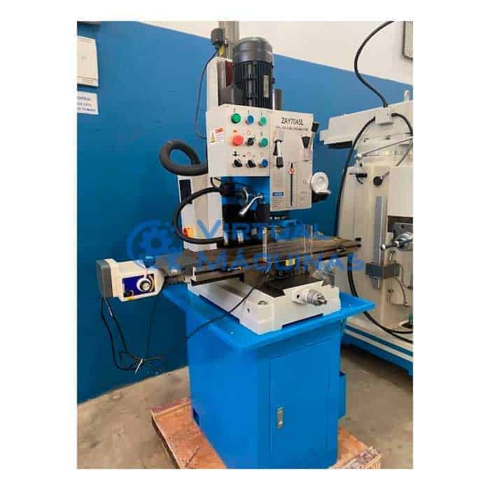 Furadeira Fresadora Modelo Zay7045l Engrenada Mesa 800 X 240 Mm