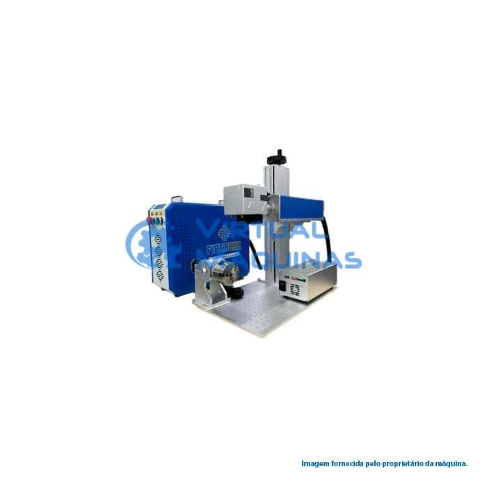 Gravadora A Laser Marca Fiber Cnc Modelo F200 Com 4° Eixo