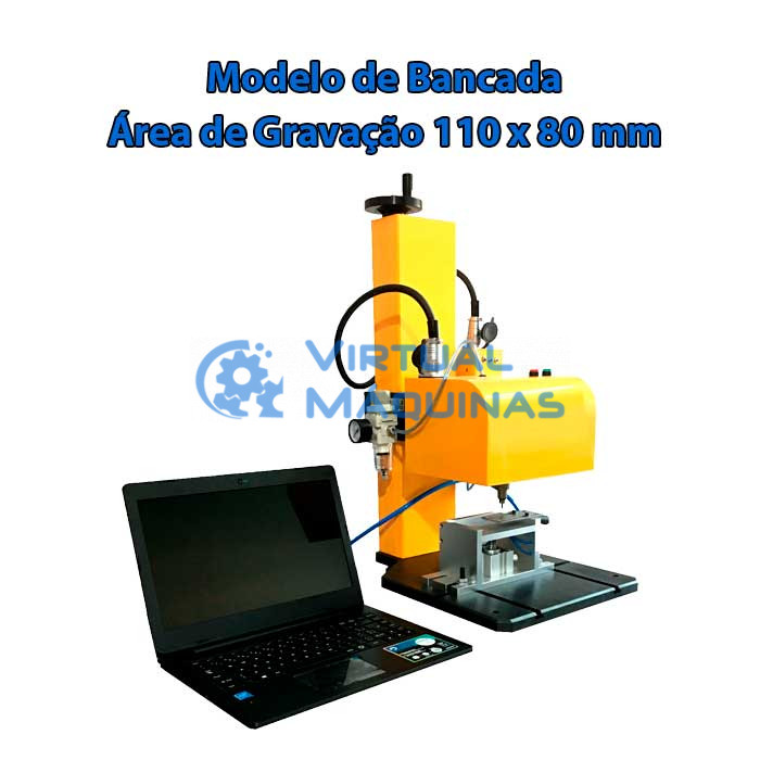 Gravadora Cnc Puncionadeira Área 110×80 Mm Bs 110, Nova