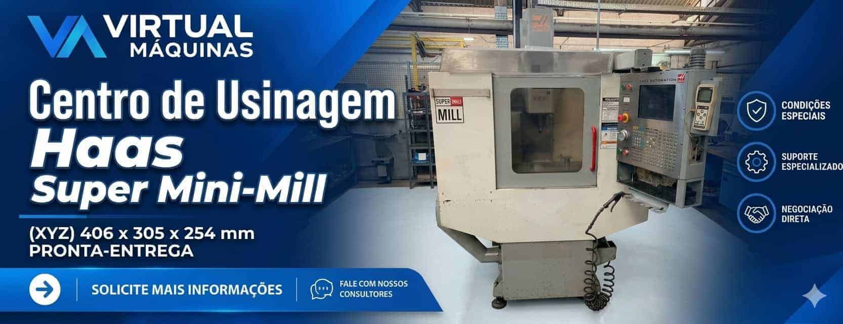 Virtual Máquinas Operatrizes CNC e Convencionais, novas e usadas. Centro de Usinagem, Fresadora CNC, Torno CNC e Equipamentos.