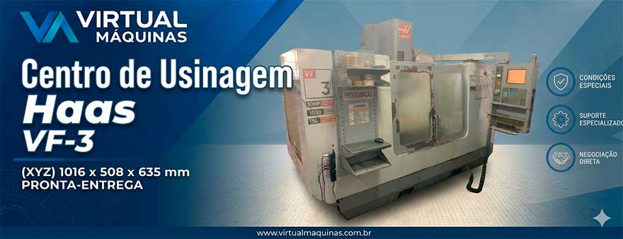 Virtual Máquinas Operatrizes CNC e Convencionais, novas e usadas. Centro de Usinagem, Fresadora CNC, Torno CNC e Equipamentos.