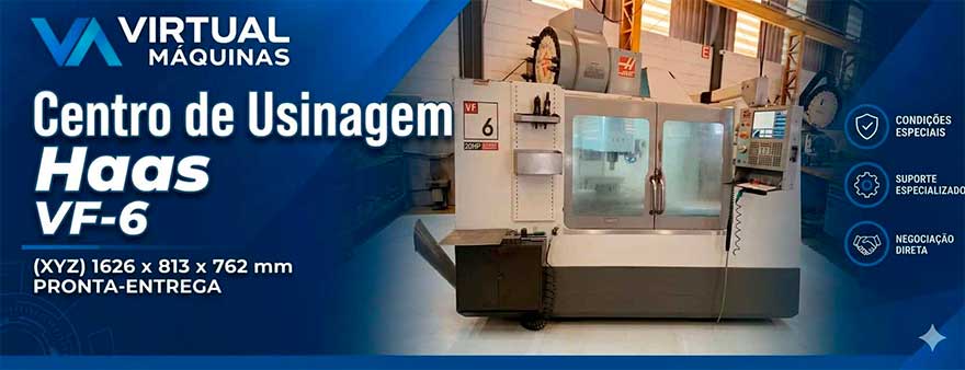 Virtual Máquinas Operatrizes CNC e Convencionais, novas e usadas. Centro de Usinagem, Fresadora CNC, Torno CNC e Equipamentos.