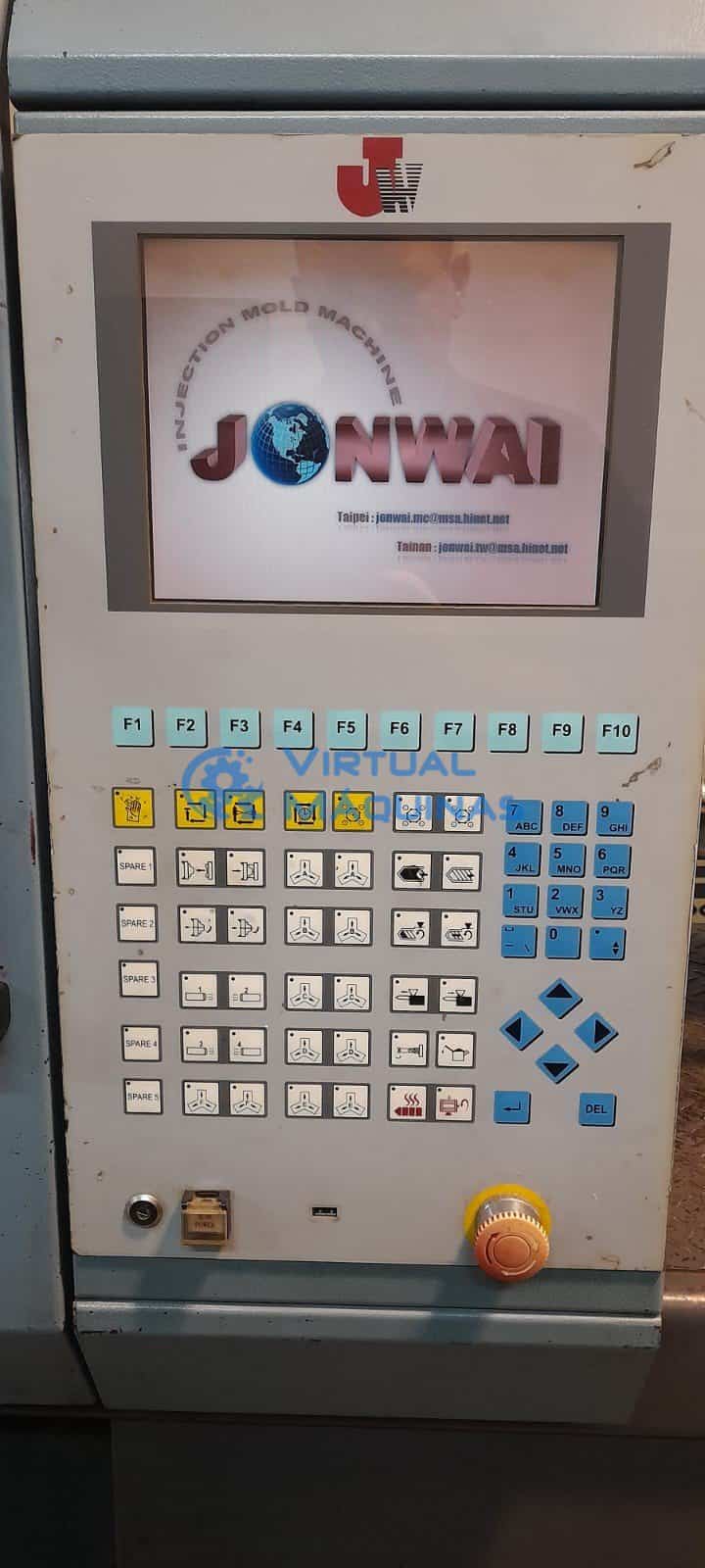 Injetora De Plástico Marca Jon Wai 100ton 160gr Ano 2010