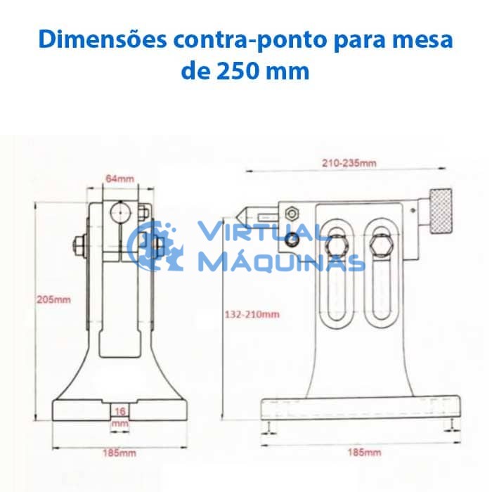 Mesa Divisora 250 Mm