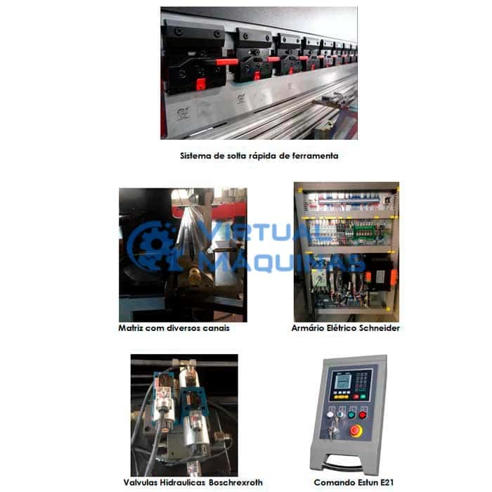 Prensa Dobradeira Hidráulica Cn Capacidade De 125 Tons X 3200 Mm