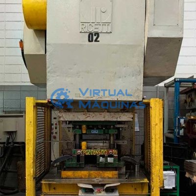 Prensa Excêntrica Marca Ricetti 320 Tons Virtual Máquinas Operatrizes CNC e Convencionais, novas e usadas. Centro de Usinagem, Fresadora CNC, Torno CNC e Equipamentos.
