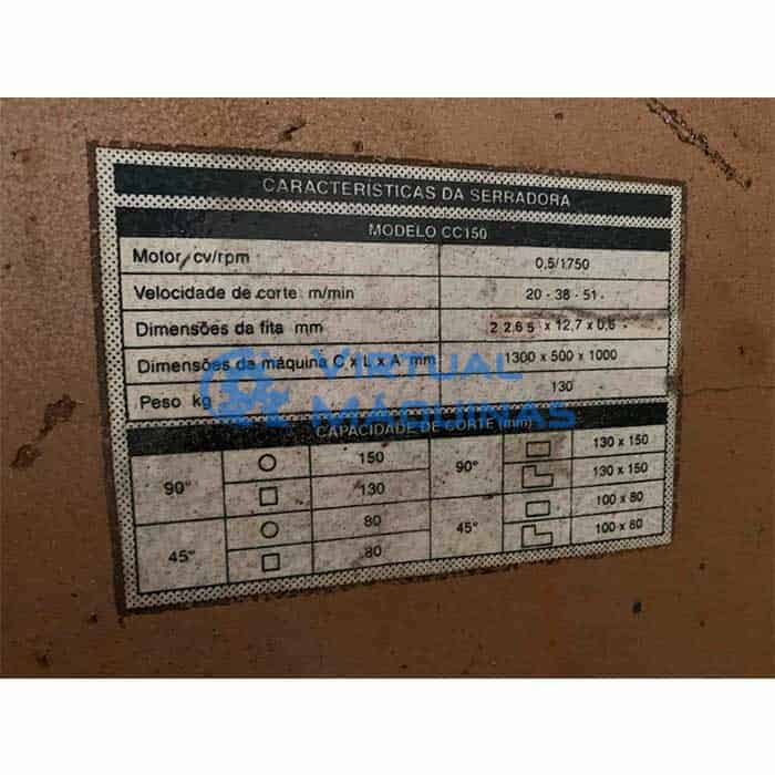 Serra De Fita Marca Torin Modelo Cc150l