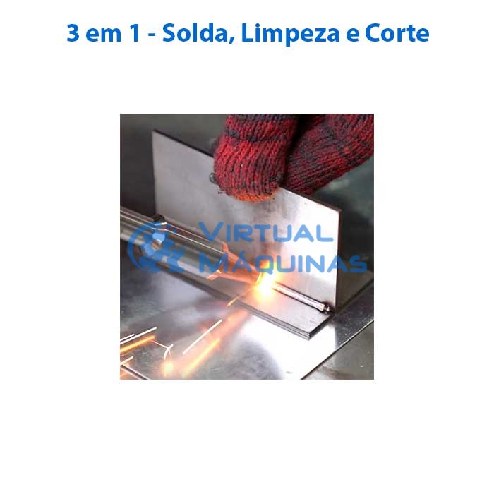 Solda A Laser, Limpeza A Laser E Corte A Laser – Máquina 3 Em 1