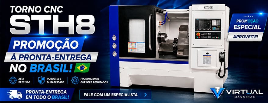 Virtual Máquinas Operatrizes CNC e Convencionais, novas e usadas. Centro de Usinagem, Fresadora CNC, Torno CNC e Equipamentos.