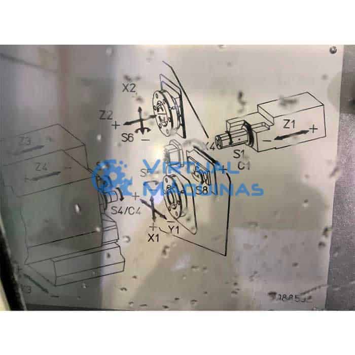 Torno Cnc Cabeçote Móvel Marca Traub Modelo Tnl 12/7