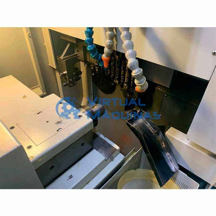 Torno Cnc Cabeçote Móvel Tipo Suíço Marca Hanwha Modelo Sl16s