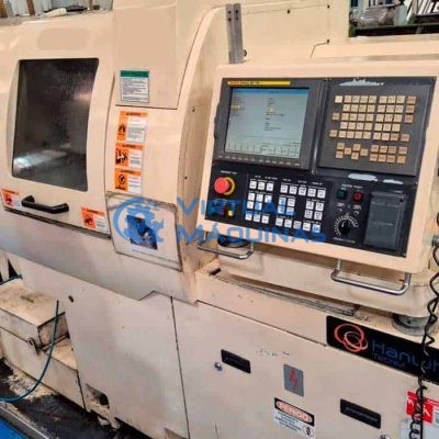 Torno CNC Cabeçote Móvel tipo Suíço marca Hanwha modelo XD20H