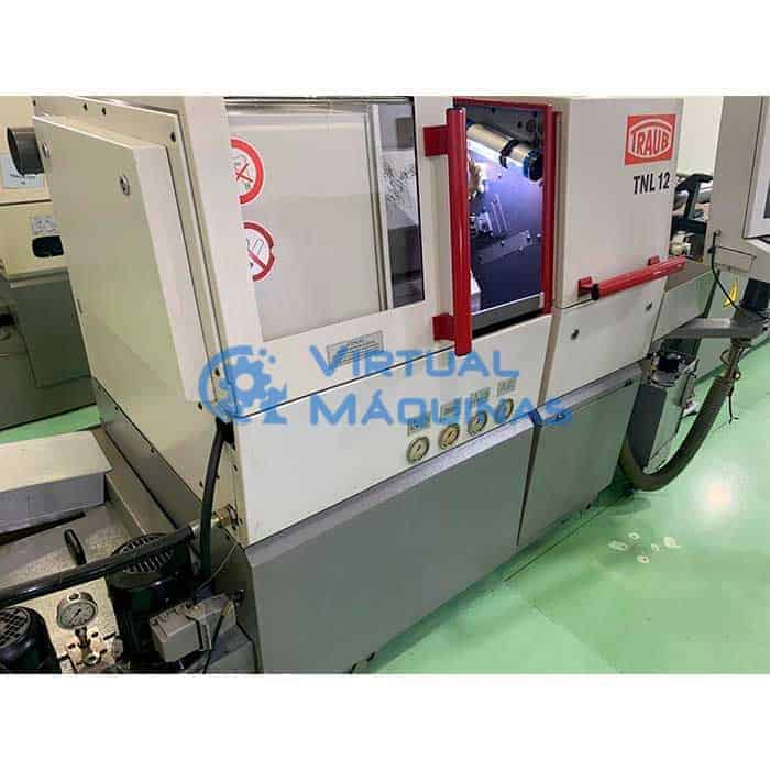 Torno Cnc Cabeçote Móvel Tipo Suíço Traub Modelo Tnl 12/7