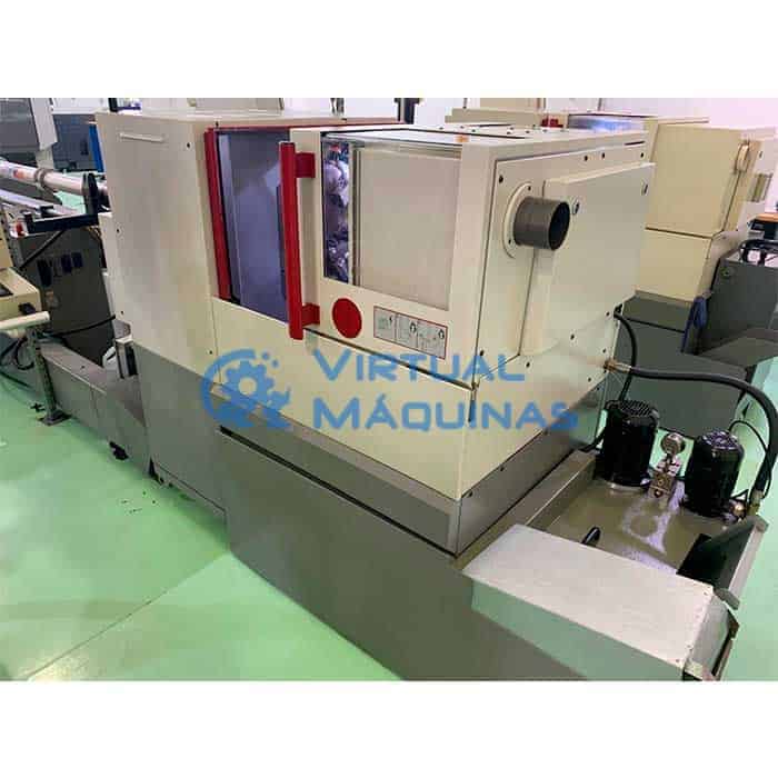 Torno Cnc Cabeçote Móvel Tipo Suíço Traub Modelo Tnl 12/7