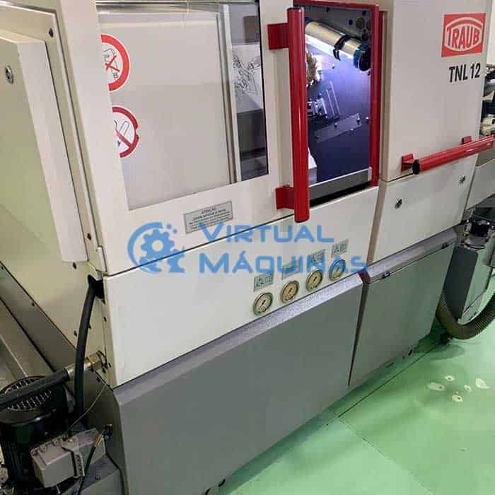 Torno Cnc Cabeçote Móvel Tipo Suíço Traub Modelo Tnl 12/7