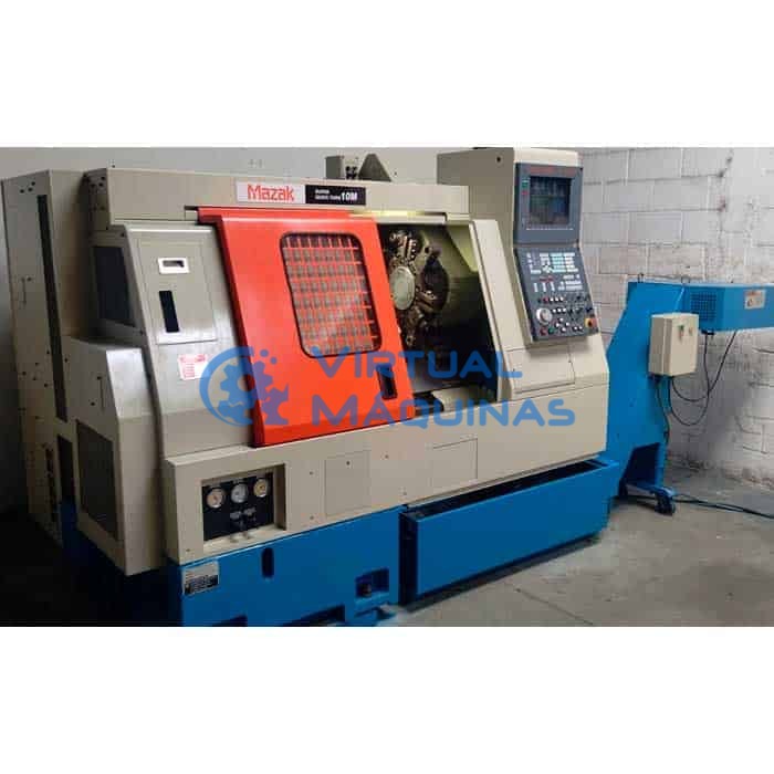 Torno Cnc Com Ferramenta Acionada Marca Mazak Modelo Sqt 10m
