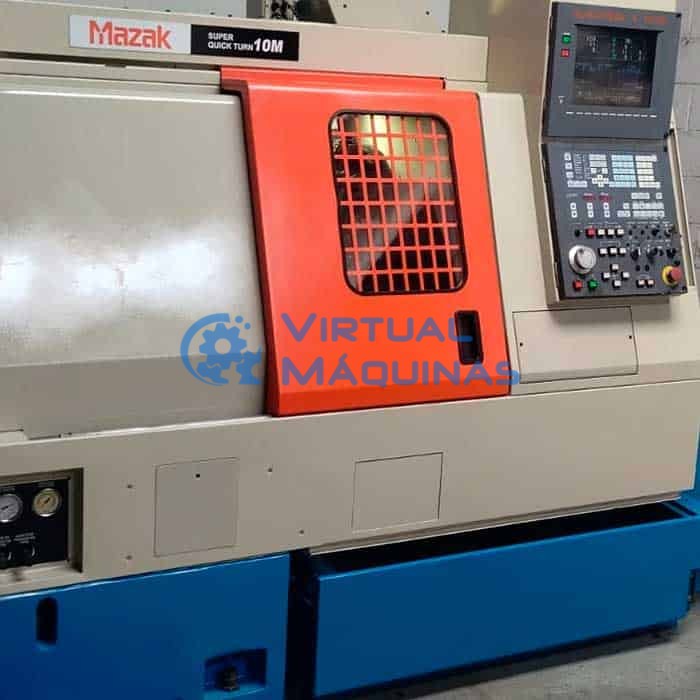 Torno Cnc Com Ferramenta Acionada Marca Mazak Modelo Sqt 10m