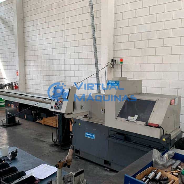 Torno Cnc De Cabeçote Móvel Tipo Suíço Nomura Nn 25ubb Ø 25 Mm