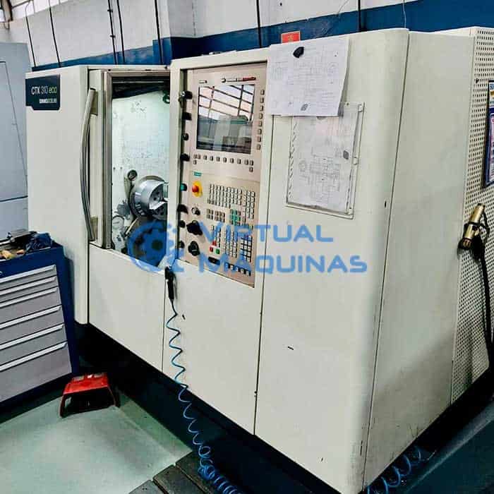 Torno Cnc Marca Dmg Modelo Ctx 310 Com Ferramenta Acionada