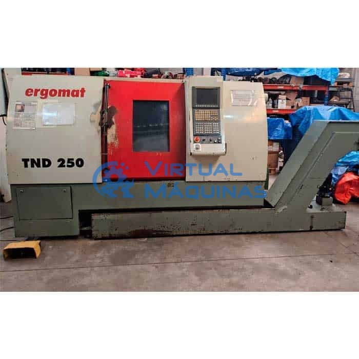 Torno Cnc Marca Ergomat Modelo Tnd 250 Ano 2008