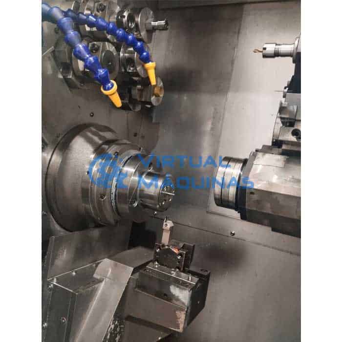 Torno Cnc Marca Index Abc Com Sub Spindle E Ferram. Acionada