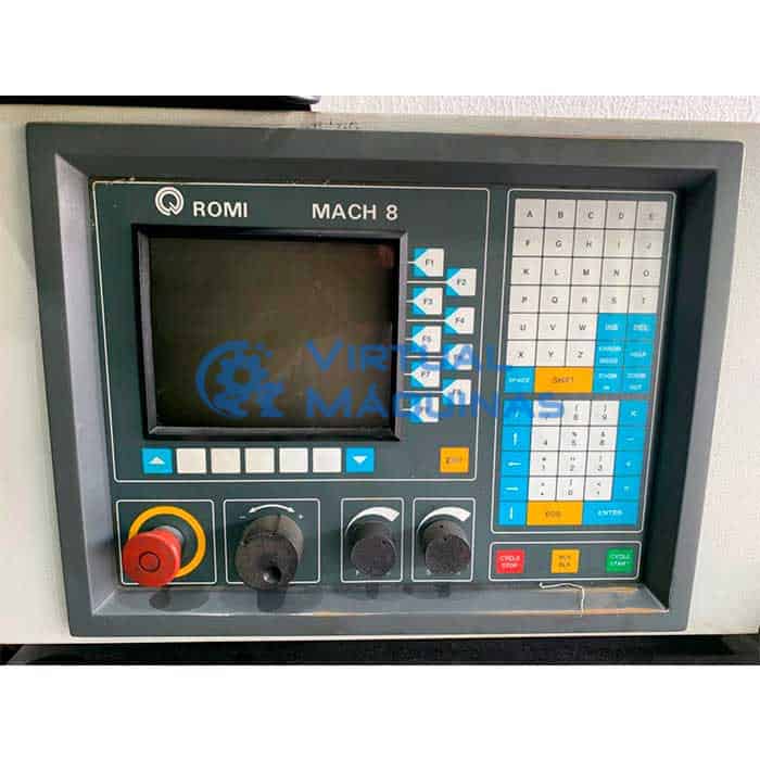 Torno Cnc Marca Romi Modelo Centur 30rv (Ø X Comp) 420 X 500 Mm