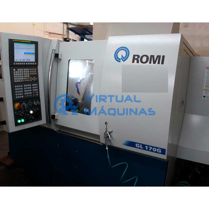 Torno Cnc Marca Romi Modelo Gl170g Com Pinça E Gang Ano 2021